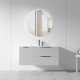 3D-2W 1200x450x550mm Grey Wall Hung Plywood Vanity with Ceramic Basin